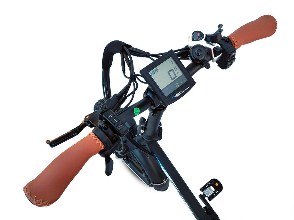 Handlebar mounted LCD display with throttle